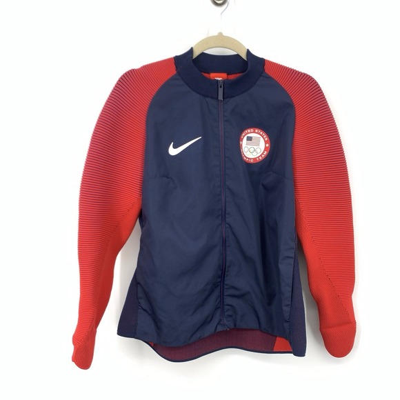 Nike Tops - Nike Women Size Large Jacket 2016 USA Olympics Top Dynamic Reveal Tech Knit SPOT